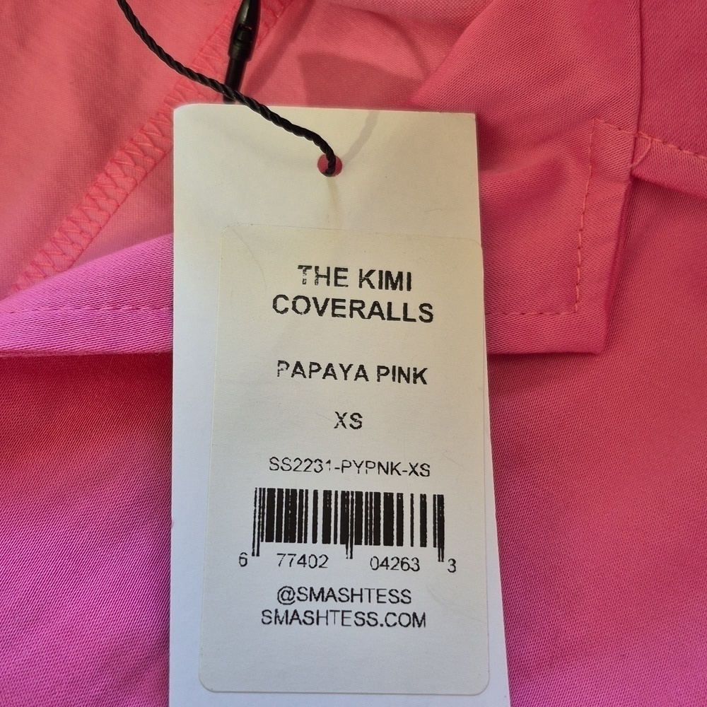 Smash and Tess Kimi Jumpsuit Coveralls, Papaya Pink, size XS - NWT - Picture 15 of 16
